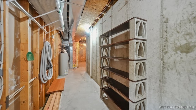 interior space with water heater