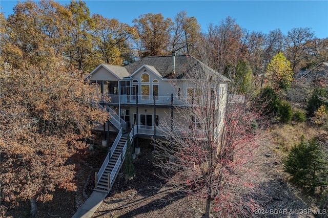 view of rear view of house