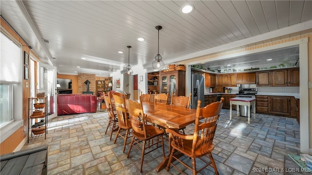 view of dining room