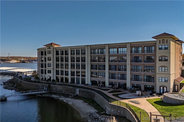 view of property featuring a water view