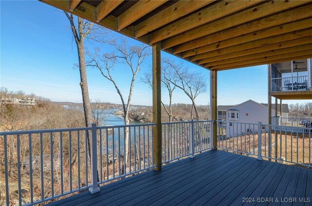 LOT1014 Enclaves Ln, Lake Ozark, MO 65049 - deck featuring a water view