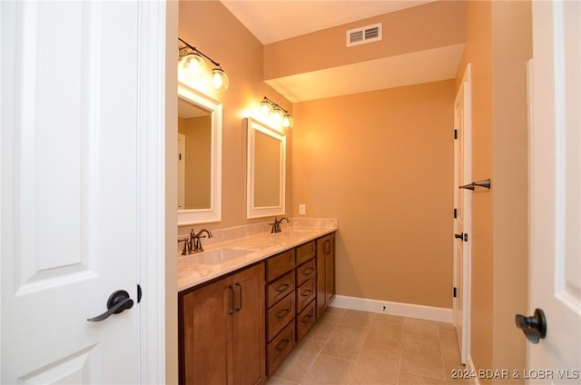 LOT1014 Enclaves Ln, Lake Ozark, MO 65049 - bathroom featuring double vanity, tile patterned flooring, and baseboards