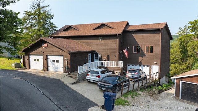 view of front of home featuring cooling unit