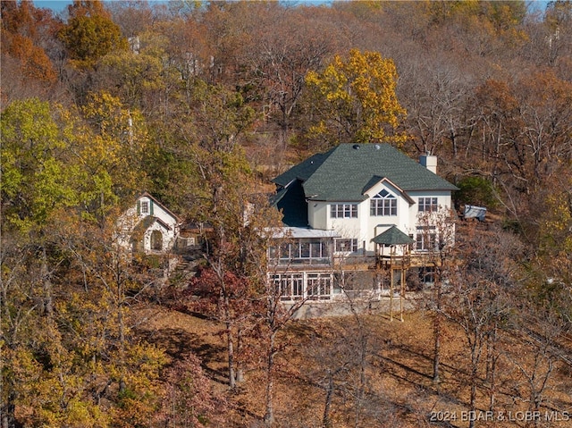 birds eye view of property