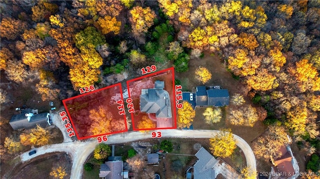 birds eye view of property