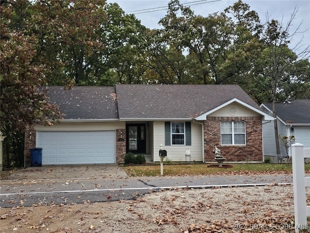 ranch-style house with a garage