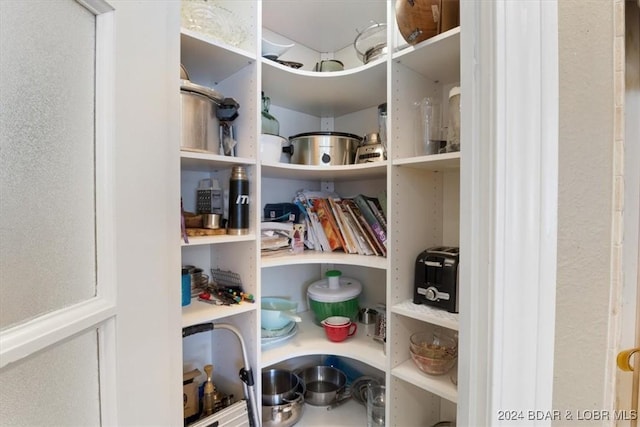 view of pantry