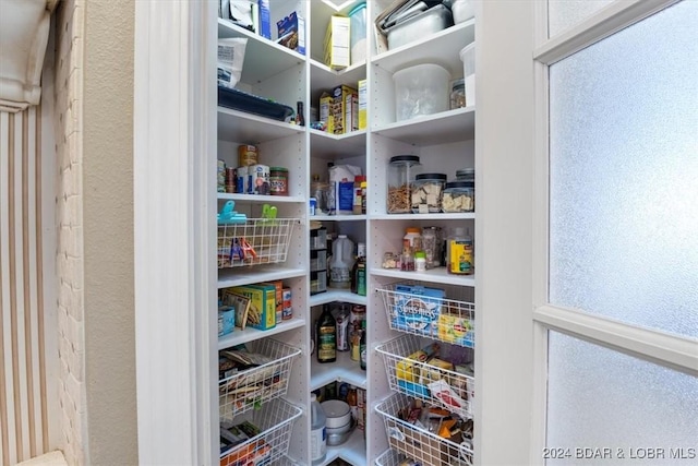 view of pantry