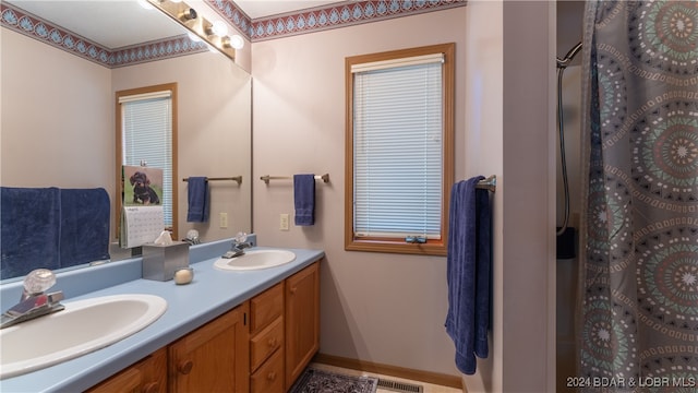 bathroom featuring vanity