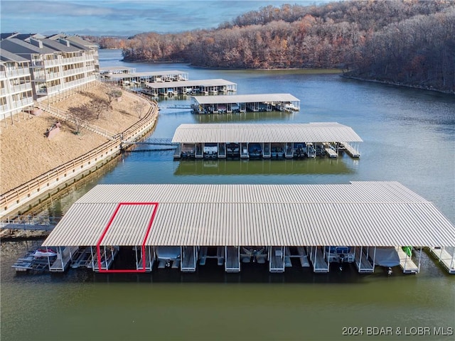 611 Lazy Days Rd Unit C9, Osage Beach, MO 65065 - aerial view of a nearby body of water and a forest