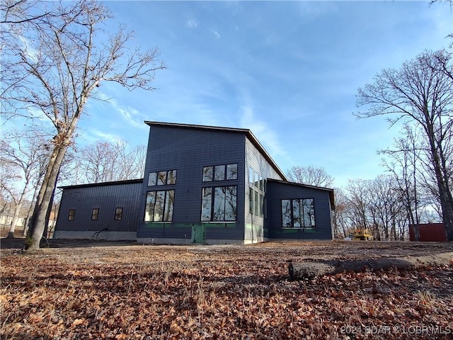 view of rear view of property