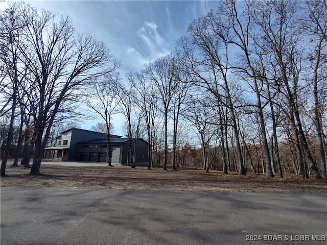 view of home's exterior with a garage