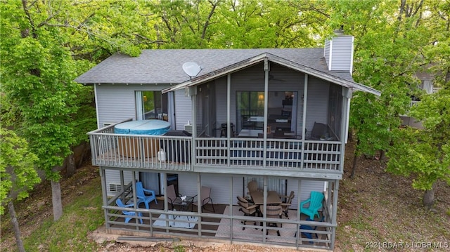 back of house featuring a patio area