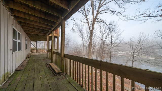 view of wooden terrace