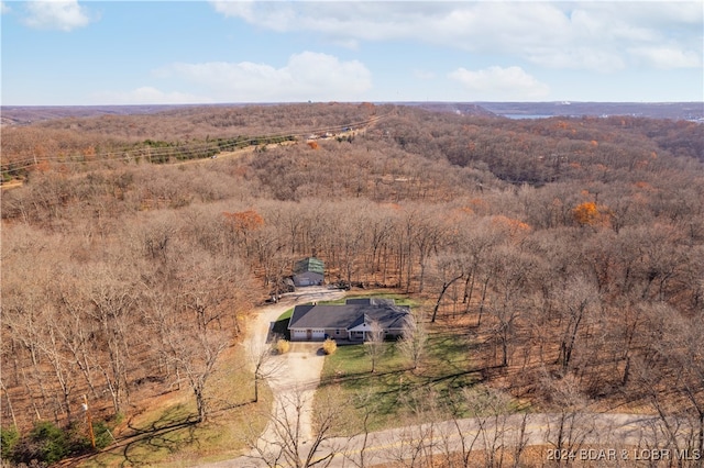 aerial view featuring a rural view