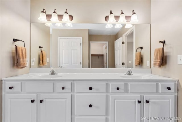 bathroom featuring vanity