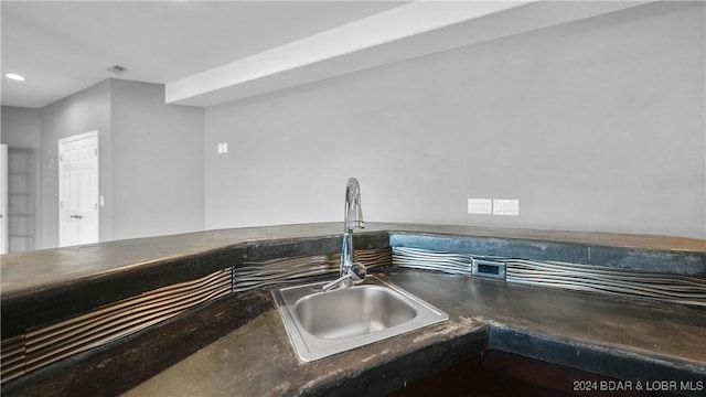 interior details with sink