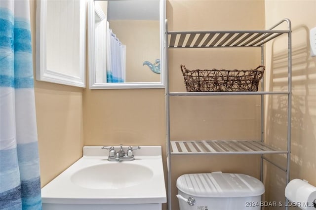 bathroom with toilet and sink