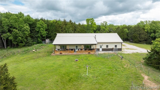 view of rear view of property