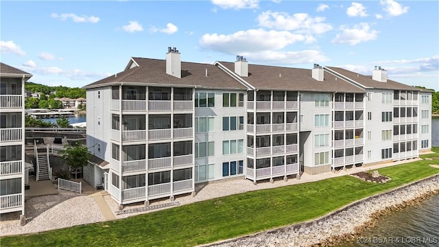 view of property featuring a water view