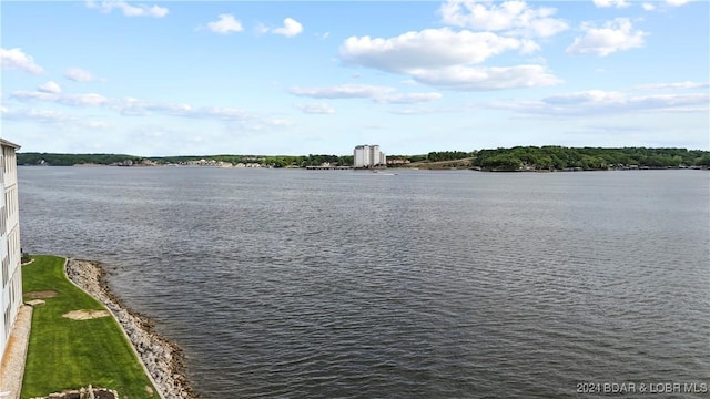 view of water feature