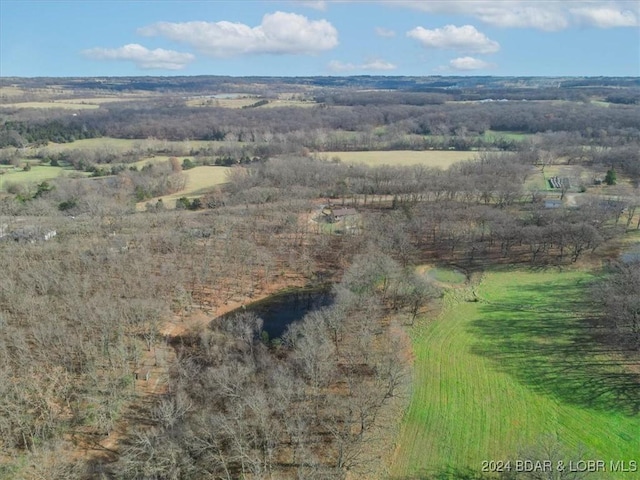 drone / aerial view featuring a rural view