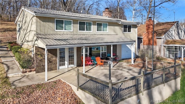 exterior space with a patio area and french doors