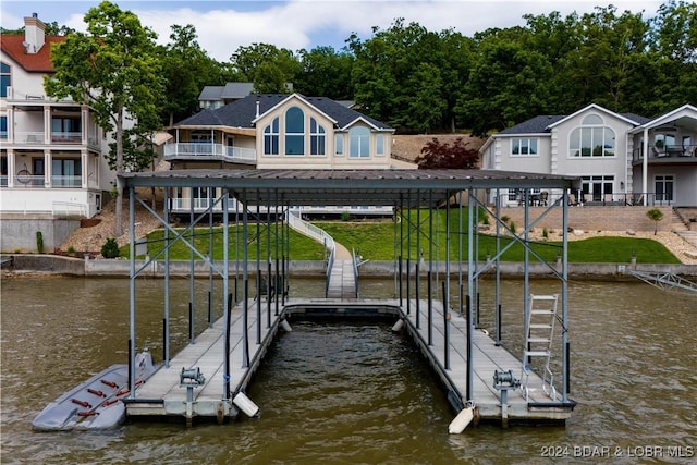 825 Grand View Dr, Porto Cima, MO 65079 - dock with a water view