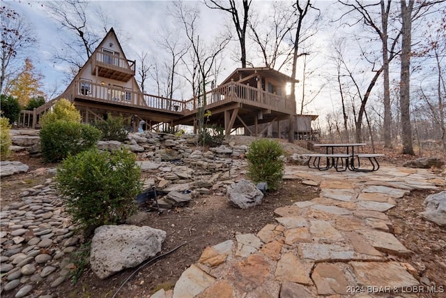 view of rear view of house