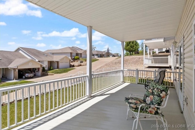 view of patio featuring covered porch