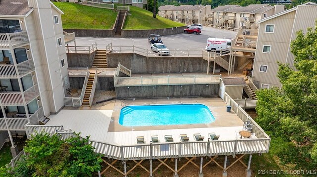 view of pool