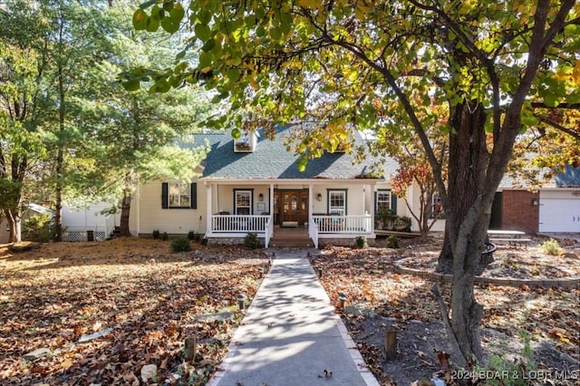 view of front of house featuring covered porch