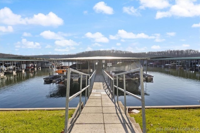 4800 Eagleview Dr Unit 241A, Osage Beach, MO 65065 - dock featuring a water view and boat lift