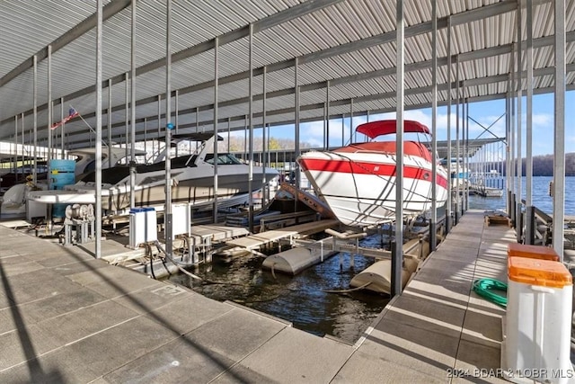 4800 Eagleview Dr Unit 241A, Osage Beach, MO 65065 - dock area with a water view and boat lift