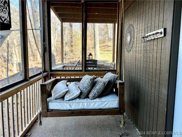 view of sunroom / solarium