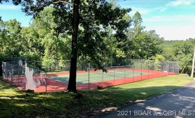 view of tennis court