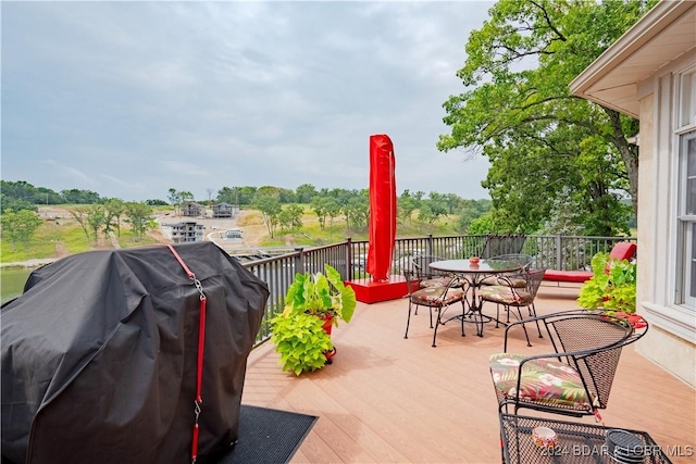 view of patio featuring grilling area