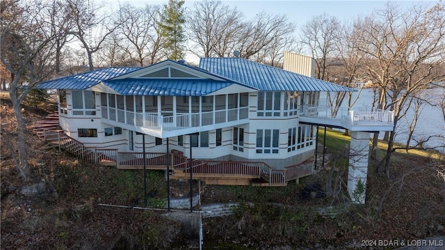 view of rear view of property