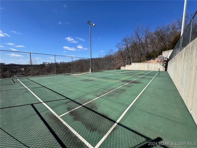 view of sport court