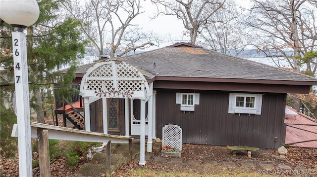 view of back of property