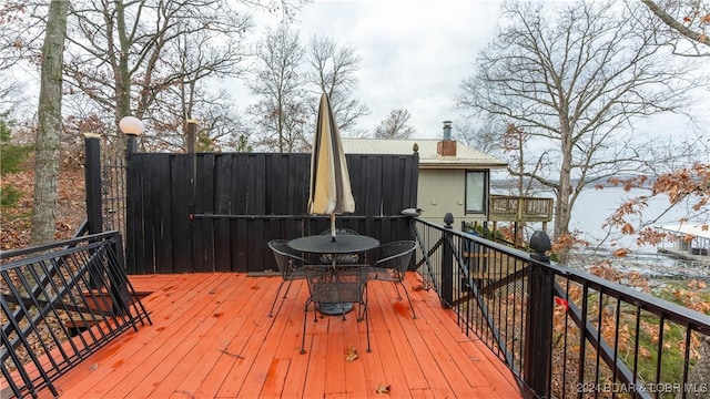 view of wooden terrace