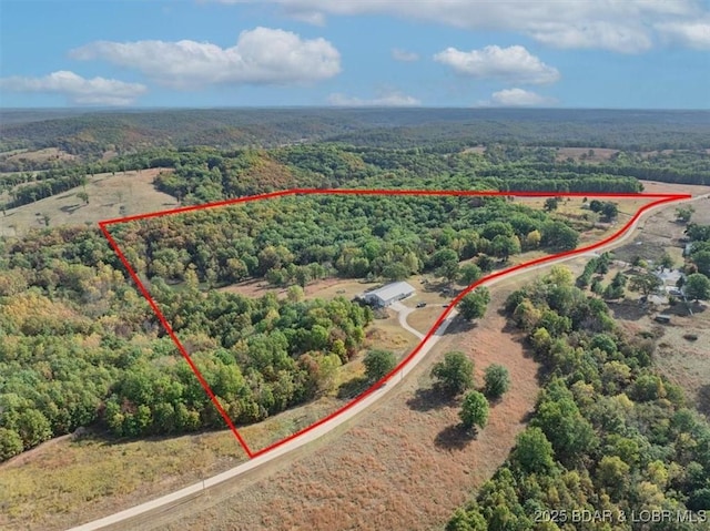 aerial view with a view of trees