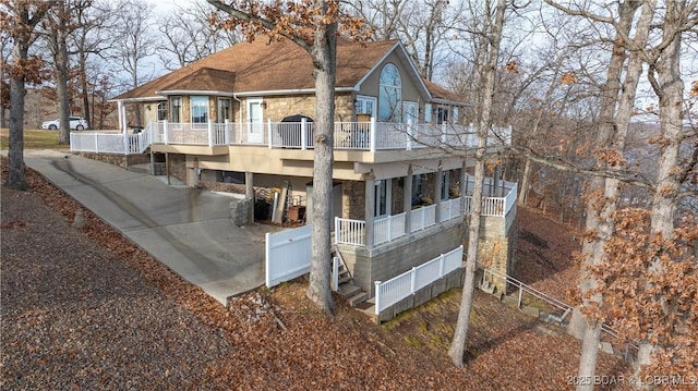 view of rear view of property