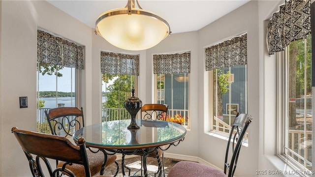 view of dining area