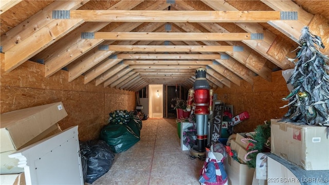 view of attic