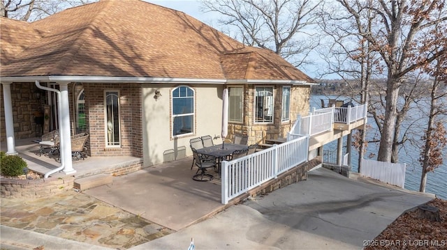 rear view of property with a patio area