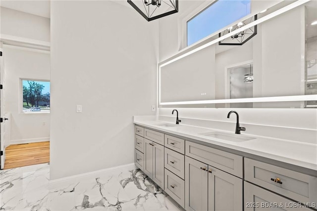 bathroom with vanity