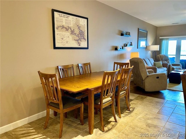 view of dining room