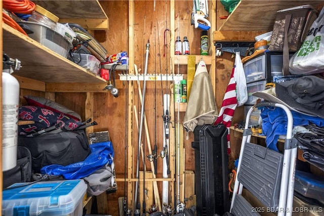 view of storage area