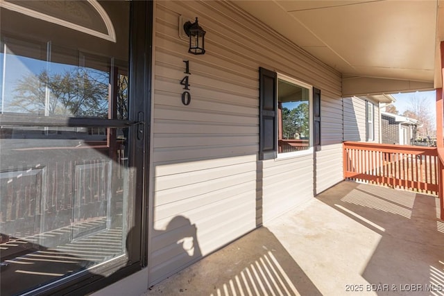 balcony with a porch